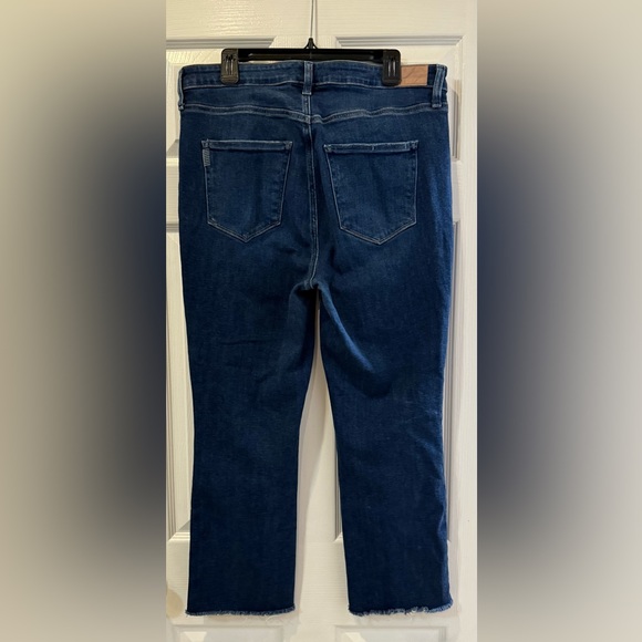 PAIGE Dark Blue Cindy Straight Leg Jeans // 16W - Picture 8 of 9
